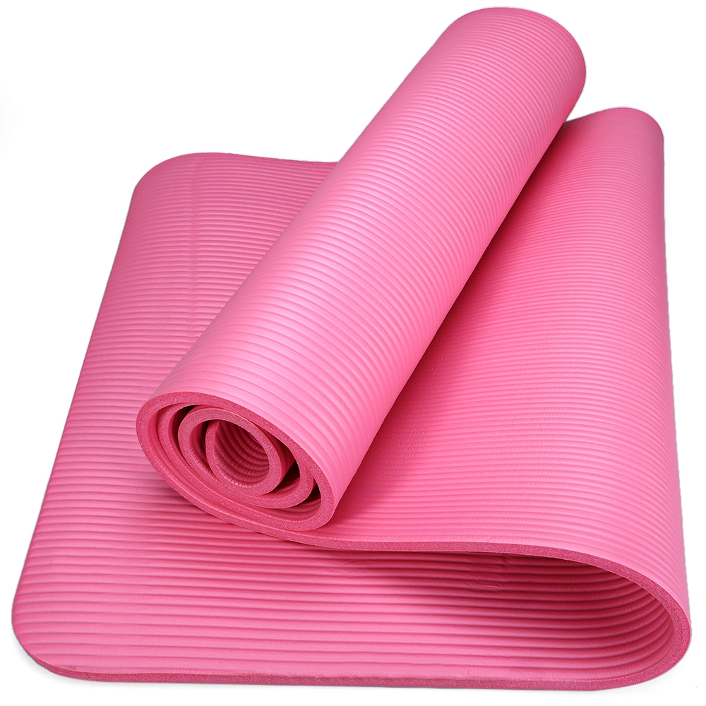 10mm NBR Yoga Mat at Beginners with Eco-Friendly Materials Various Colors Available