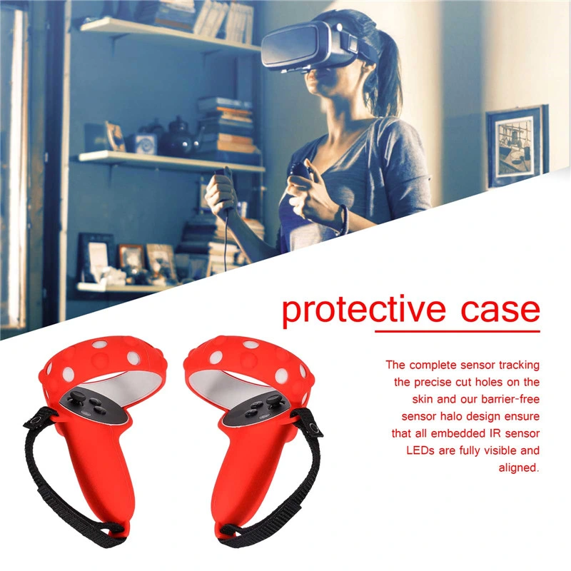 Vr06 Wholesale Silicone Grip Cover for Meta Oculus Quest 2 Hand Grips Set Casematix Oculus Quest 2 Button Covers