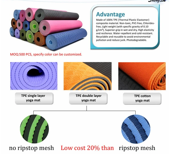 OEM High Quality Waterproof Eco-Friendly TPE Yoga Mat