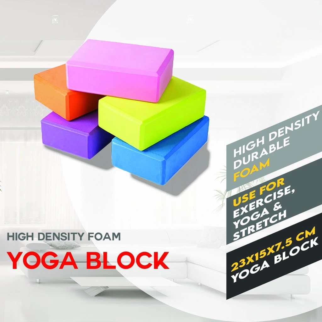 Yugland Yoga Brick High Density Non Slip Blue Purple Black EVA Yoga Block Brick