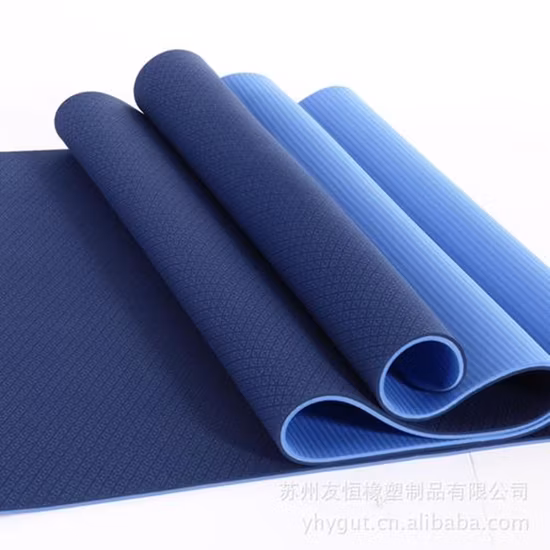 Pliates Impresión de logotipo personalizado Antideslizante Antideslizante Impermeable Corcho Gamuza PVC TPE EVA PU Caucho natural ecológico Gimnasio en casa Yoga Fitness Estera de ejercicio