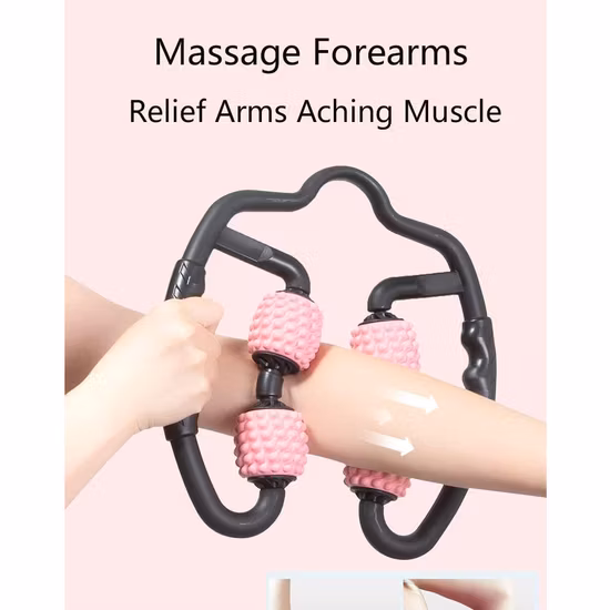 Palo de rodillo de masaje de espuma de mano para cuello, brazo, piernas, tejidos de cuerpo completo, alivio del dolor y liberación profunda de la fascia