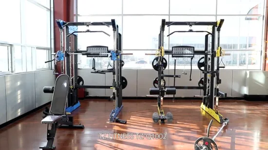 Gimnasio en casa Fitness Comercial Entrenador multifuncional Cable Crossover Squat Power Rack Entrenamiento Todo en uno Entrenador Gimnasio Máquina Smith Equipo de gimnasio