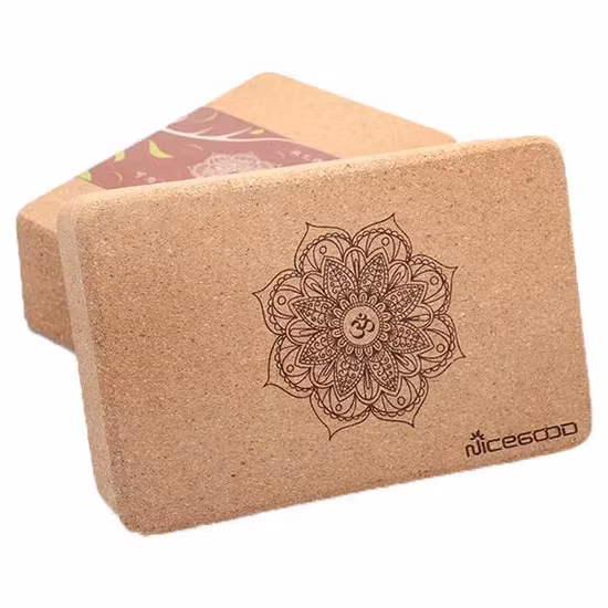 Bloque de yoga de corcho Ladrillo de ejercicio de corcho natural sólido